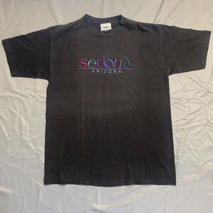 VTG 90s HL Miller Gold Gray Shirt Size XL Sedona Arizona Kokopelli Woven T Shirt